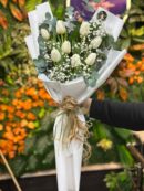 10'lu Beyaz Lale Buketi