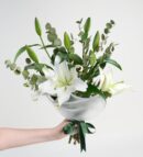 Beyaz Lilyum Çiçek Buketi