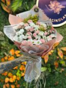 Papatya Pembe Ada Karanfili Buketi 