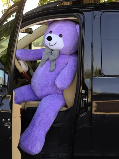 Papyonlu Mor Peluş Ayıcık 160 cm
