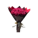 21'li Yapay Gül Buketi Bordo