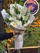 Büyüleyici Beyaz Lilyum Buketi