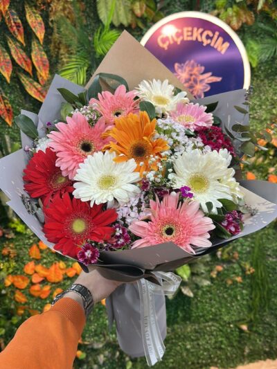 Karışık Gerbera Buketi