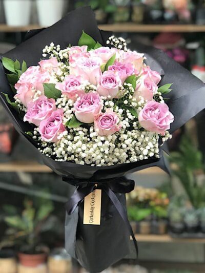 21'li Lila Gül Buketi