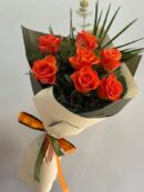 7'li Turuncu Gül Buketi
