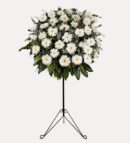 Beyaz Gerberalardan Hazırlanmış Ferforje Aranjmanı