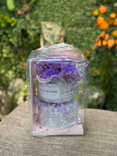 Özel Çantasında İncili Yapay Mini Buket