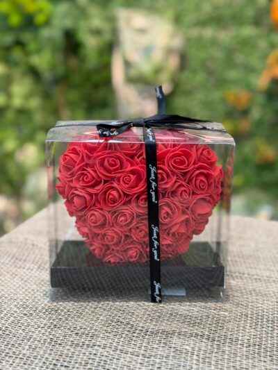 Yapay Mini Gül Kalp