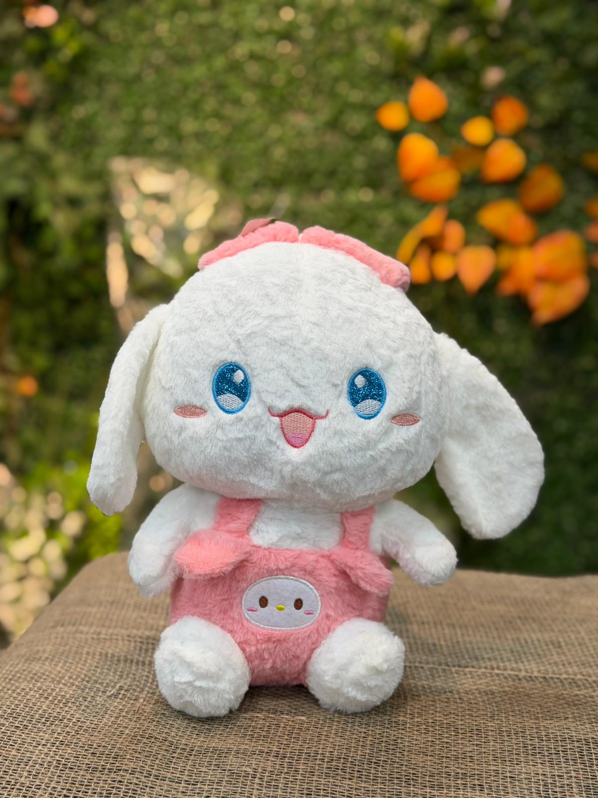 Pembe Kuromi Kostümlü Köpek Peluş Oyuncak - Görsel 2