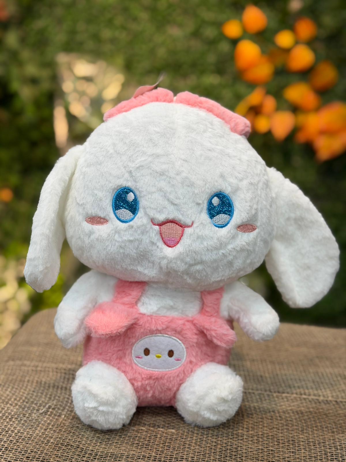 Pembe Kuromi Kostümlü Köpek Peluş Oyuncak - Görsel 3