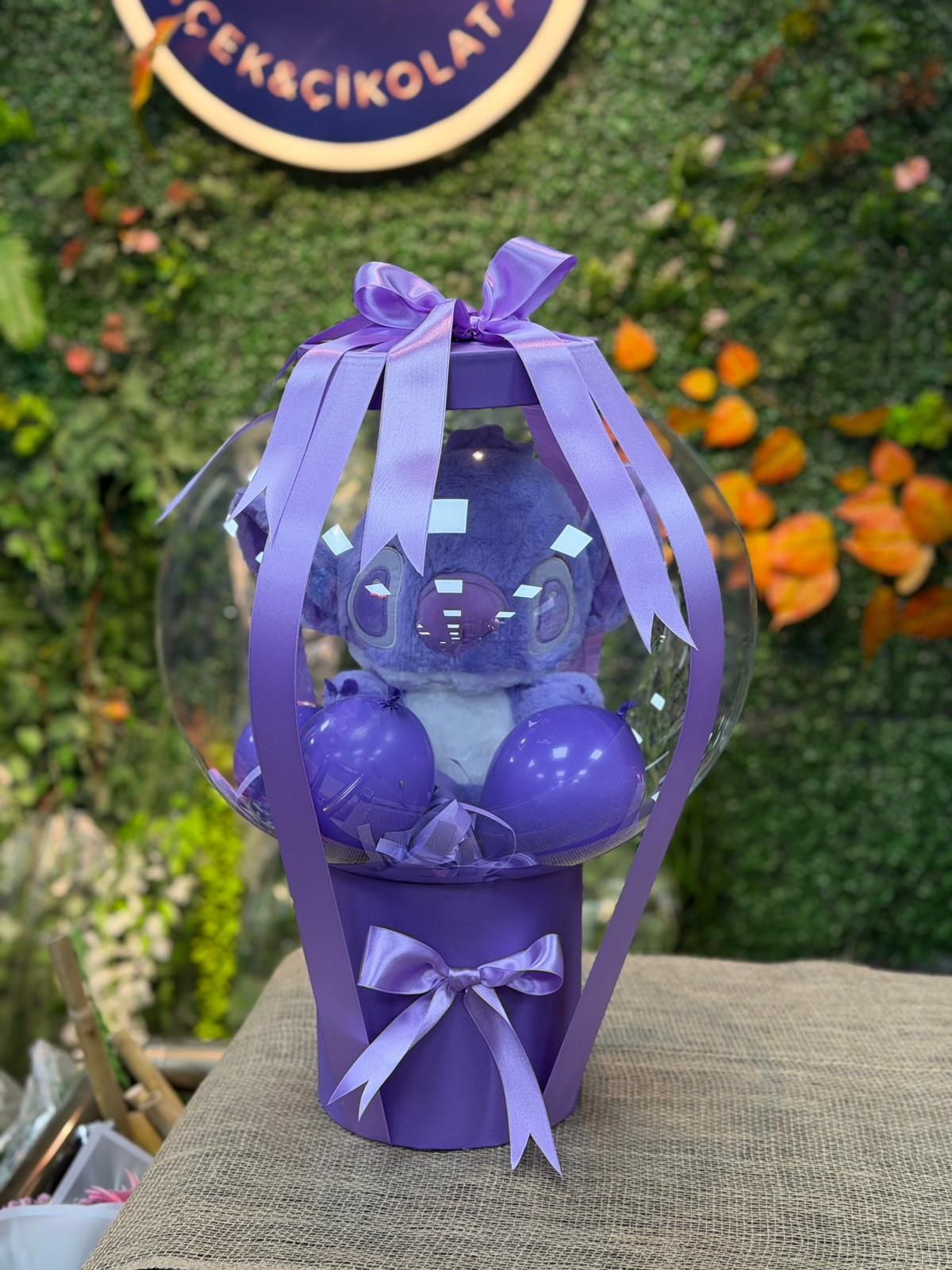 Mor Stitch Bobo Balon - Görsel 2