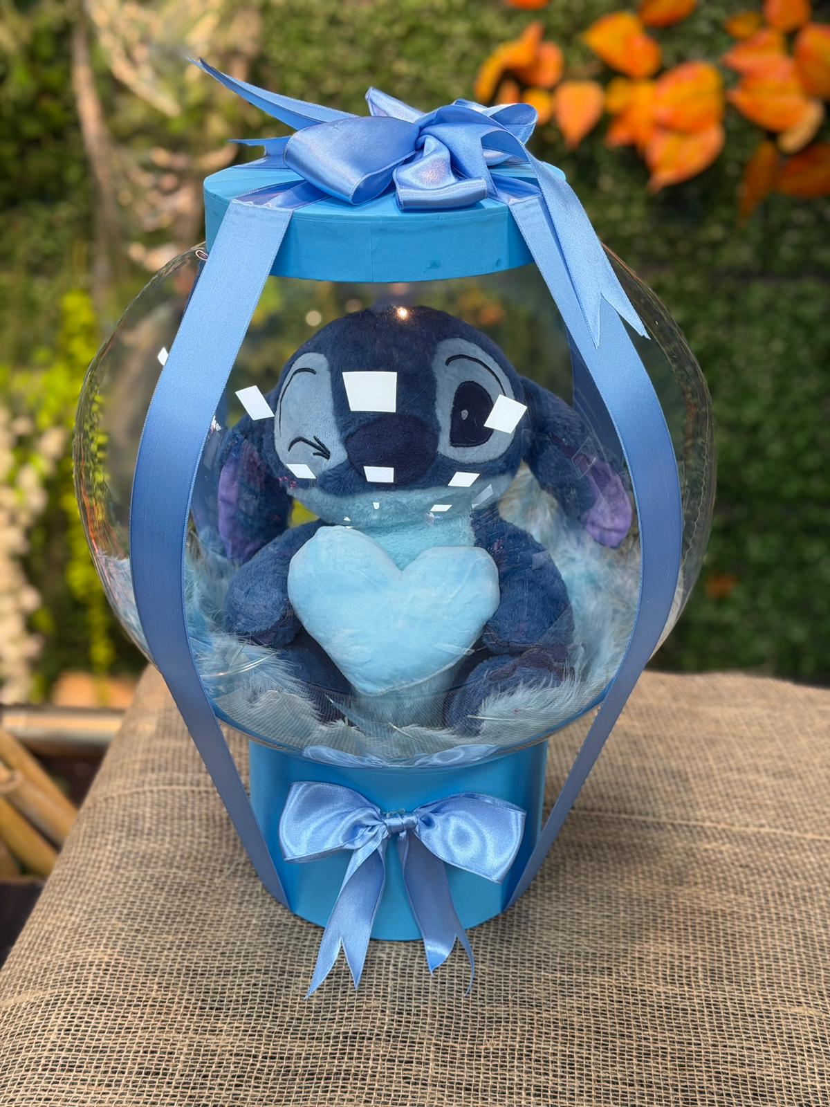 Göz Kırpan Mavi Stitch Bobo Balon - Görsel 3